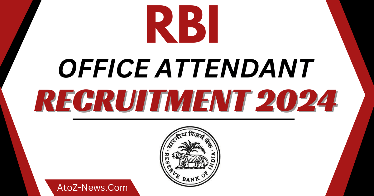 RBI office attendant recruitment 2024